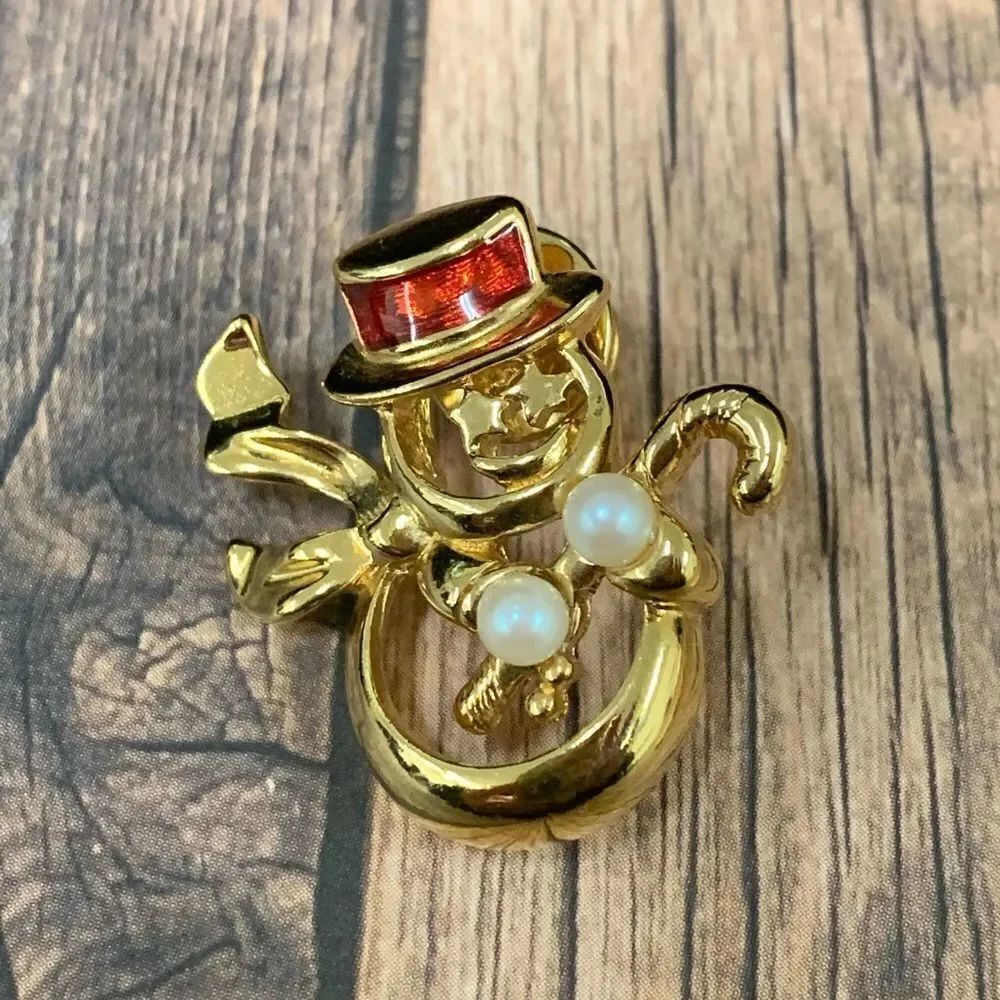 Snowman Straight Back Pin‎
